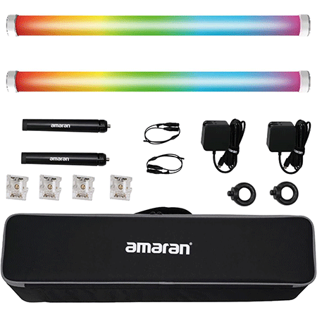 کیت نور دوتایی باتوم لایت Amaran PT2c 2-Light Production Kit