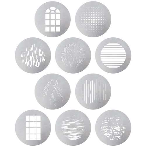 گوبو اپچر Aputure Spotlight Max 10-Piece Gobo Kit (Size A)