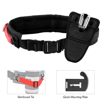 کمربند حمل دوربین لینکا LENSGO LYNCA 50D Pro Dual Camera Waist Belt Hook-On System