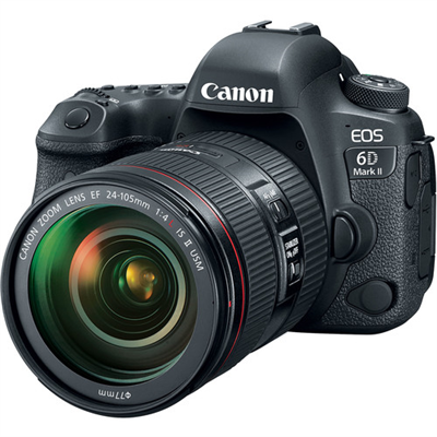 دوربین عکاسی کانن 6 دی مارک دو Canon EOS 6D Mark II with 24-105mm f/4 IS II Lens دست دوم