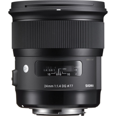 لنز واید سیگما Sigma 24mm f/1.4 DG HSM Art Lens for Canon EF دست دوم