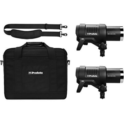 کیت فلاش پروفوتو 1000 ژول دی 2 Profoto D2 Duo 1000/1000 AirTTL 2-Light Kit PN: 901017 دست دوم