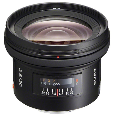 لنز سونی آلفا مانت Sony 20mm F2.8 Wide-Angle Lens دست دوم