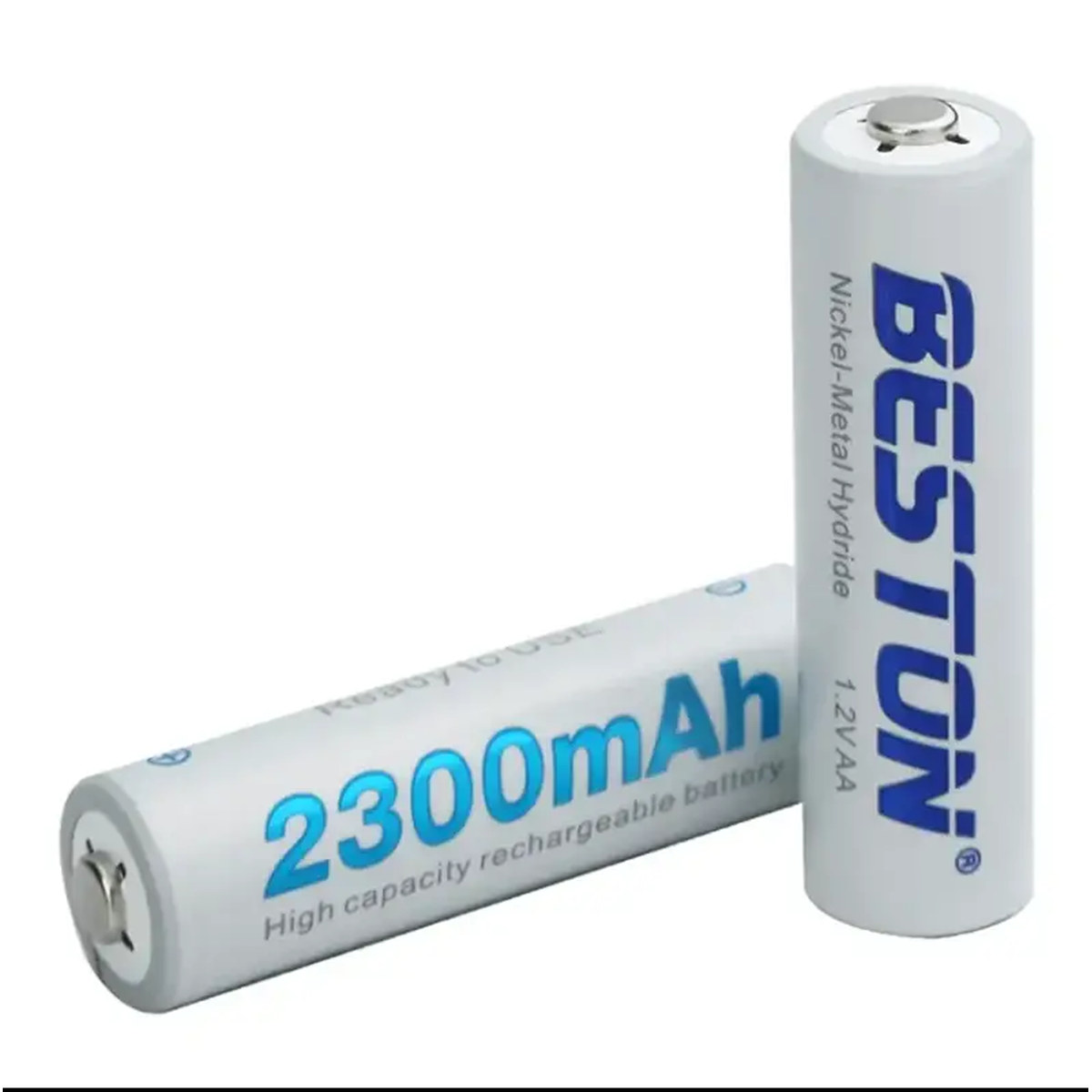 باتری قلمی شارژی بستون Beston AA ظرفیت 2300mAh بسته ۲ عددی