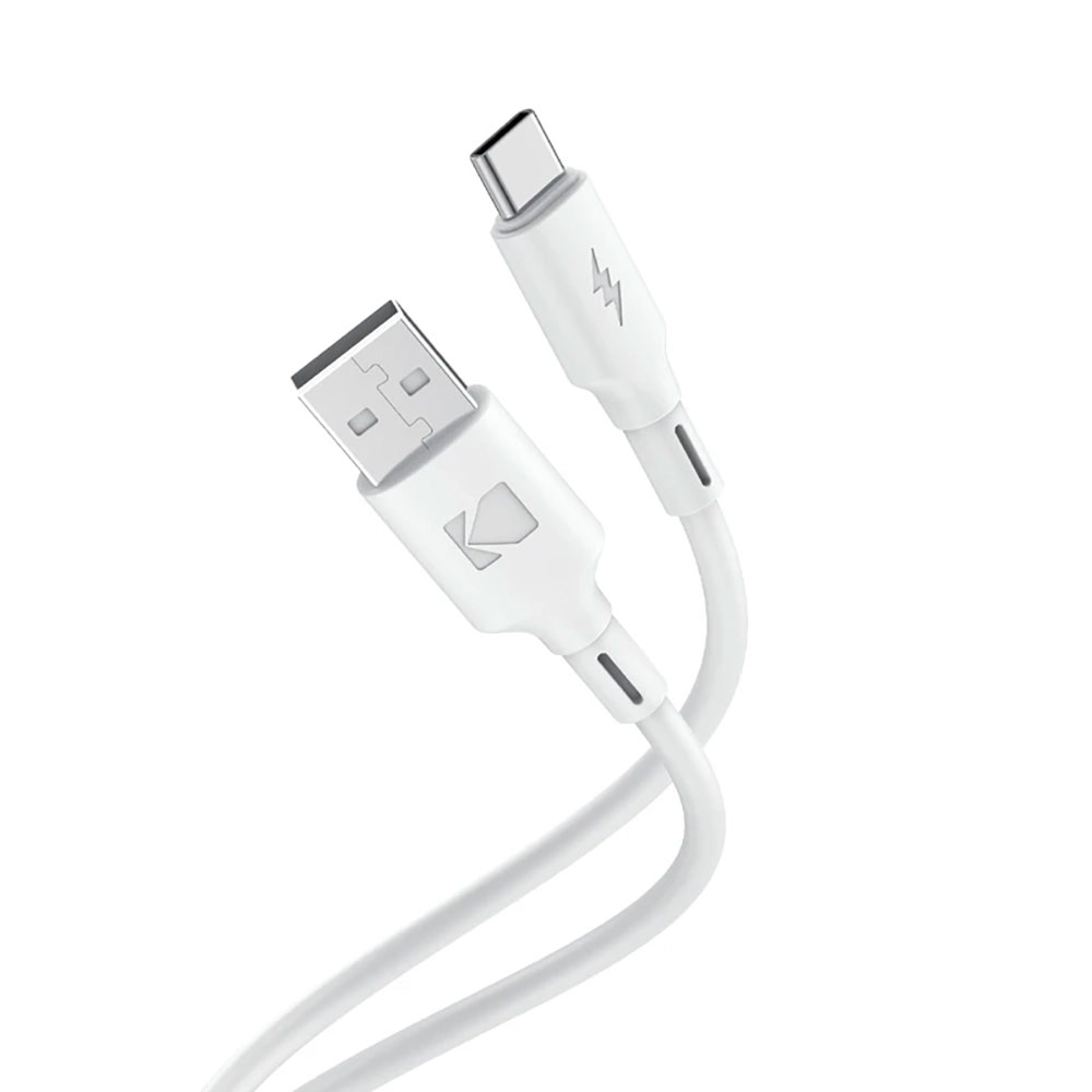 کابل شارژ و انتقال داده Kodak USB-A to Type-C مدل 5919 سفید