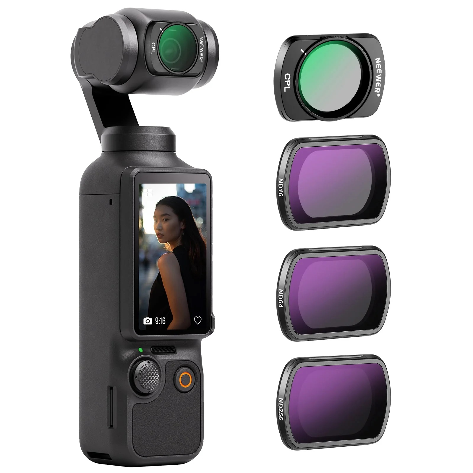 کیت فیلتر نیور NEEWER FL-P5 Magnetic ND Filter Set for DJI Osmo Pocket 3 / Pocket 4