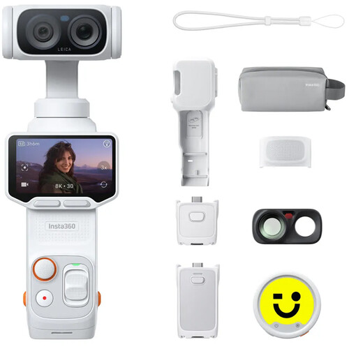 دوربین گیمبال‌دار Insta360 Luna Ultra Creator Bundle رنگ Stellar White