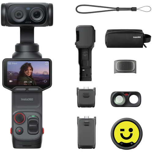 دوربین گیمبال‌دار Insta360 Luna Ultra Creator Bundle رنگ Cosmic Black