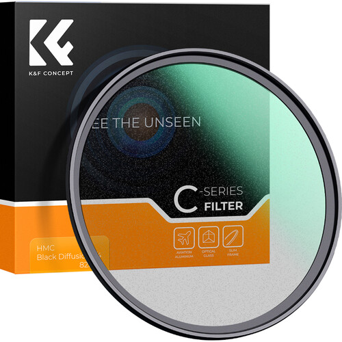 فیلتر بلک میست K&F Concept 77mm C-Series Black Diffusion Filter (Grade 1/4) KF01.2250