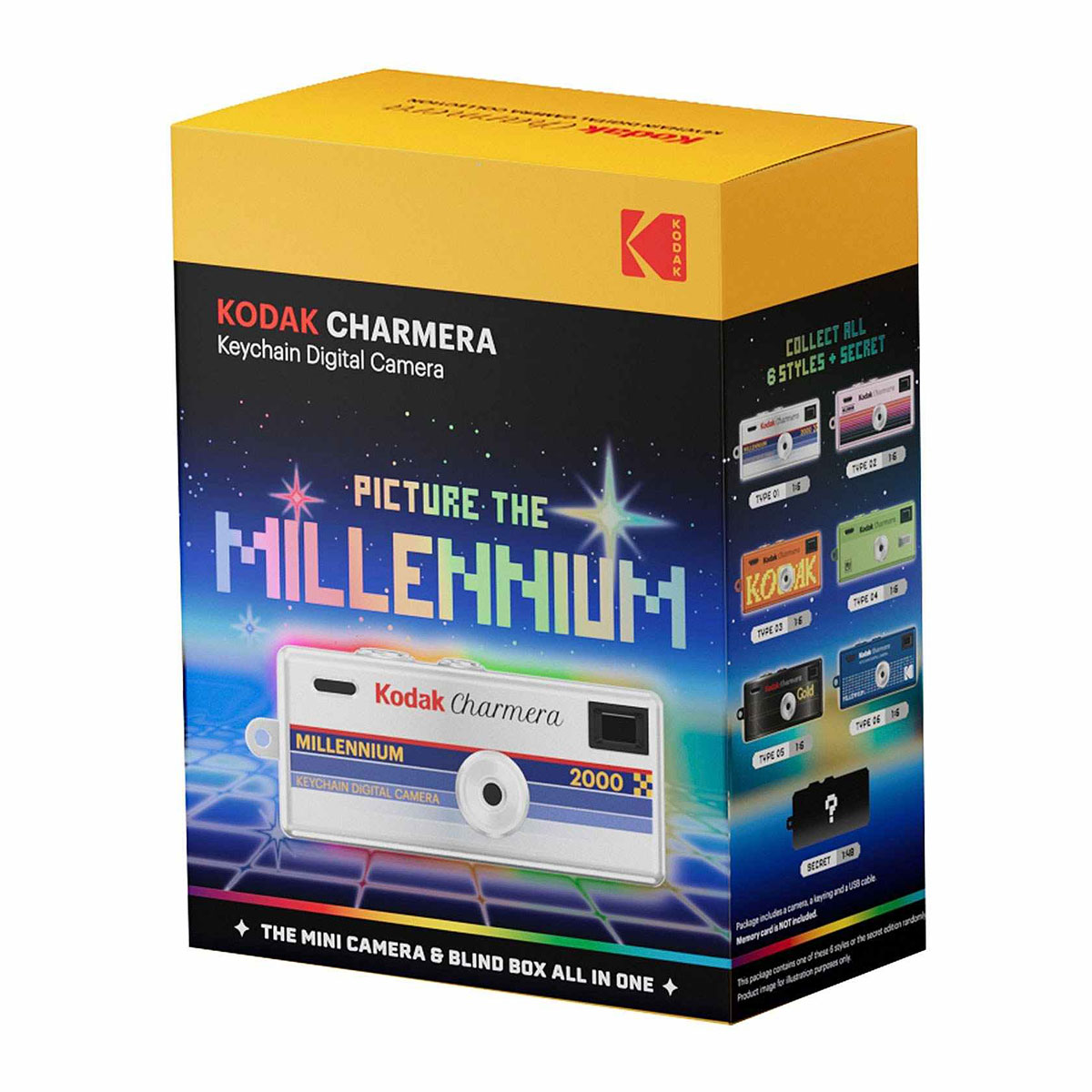 دوربین جاسوئیچی Kodak Charmera Millennium Edition با طرح تصادفی