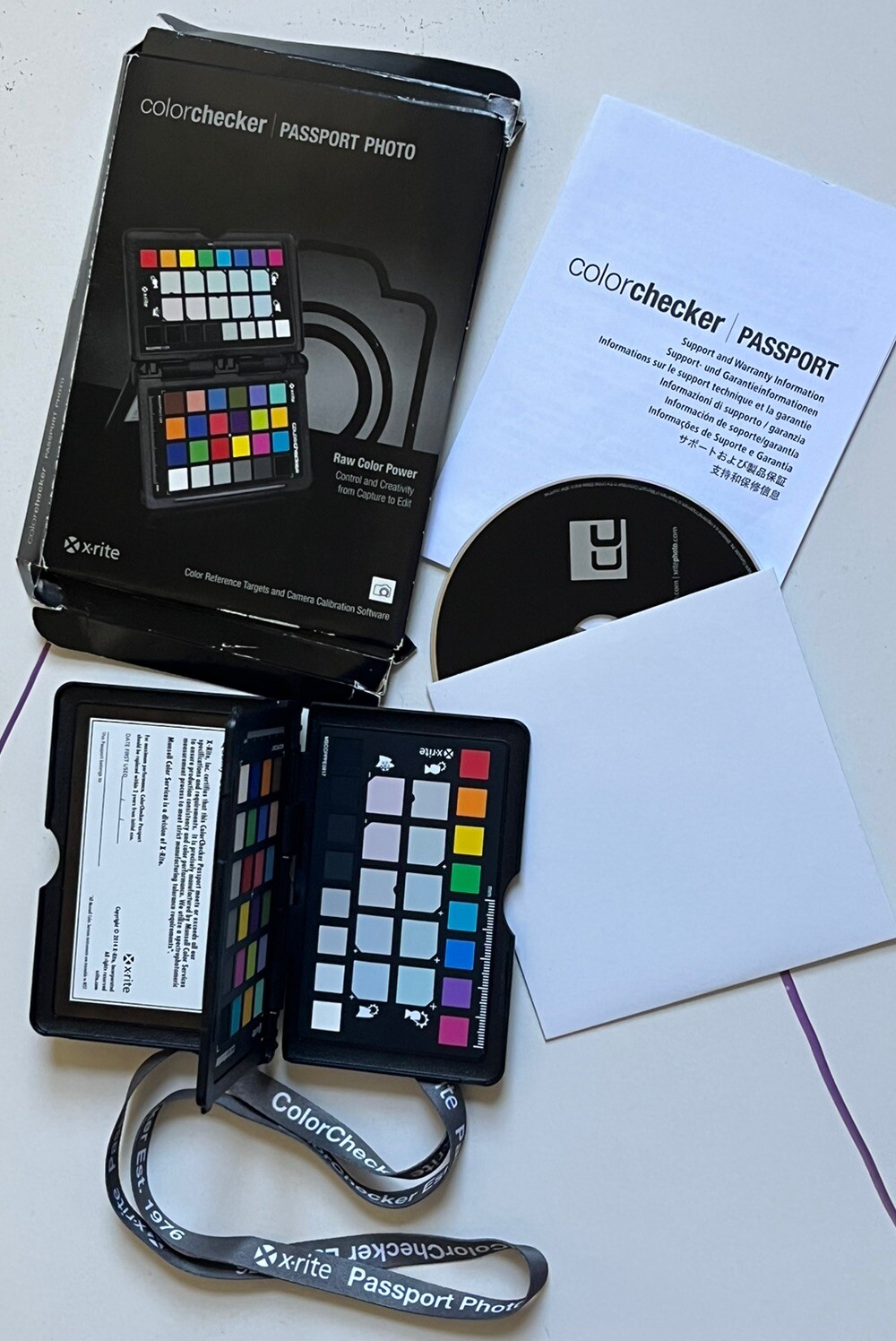 X-RITE MSCCPP COLORCHECKER PASSPORT PHOTO CARD کالرچارت