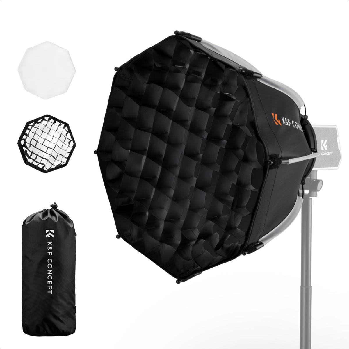 اکتا باکس کی اند اف K&F CONCEPT Mini Octagonal Softbox for PL-60B SKU: KF18.0013