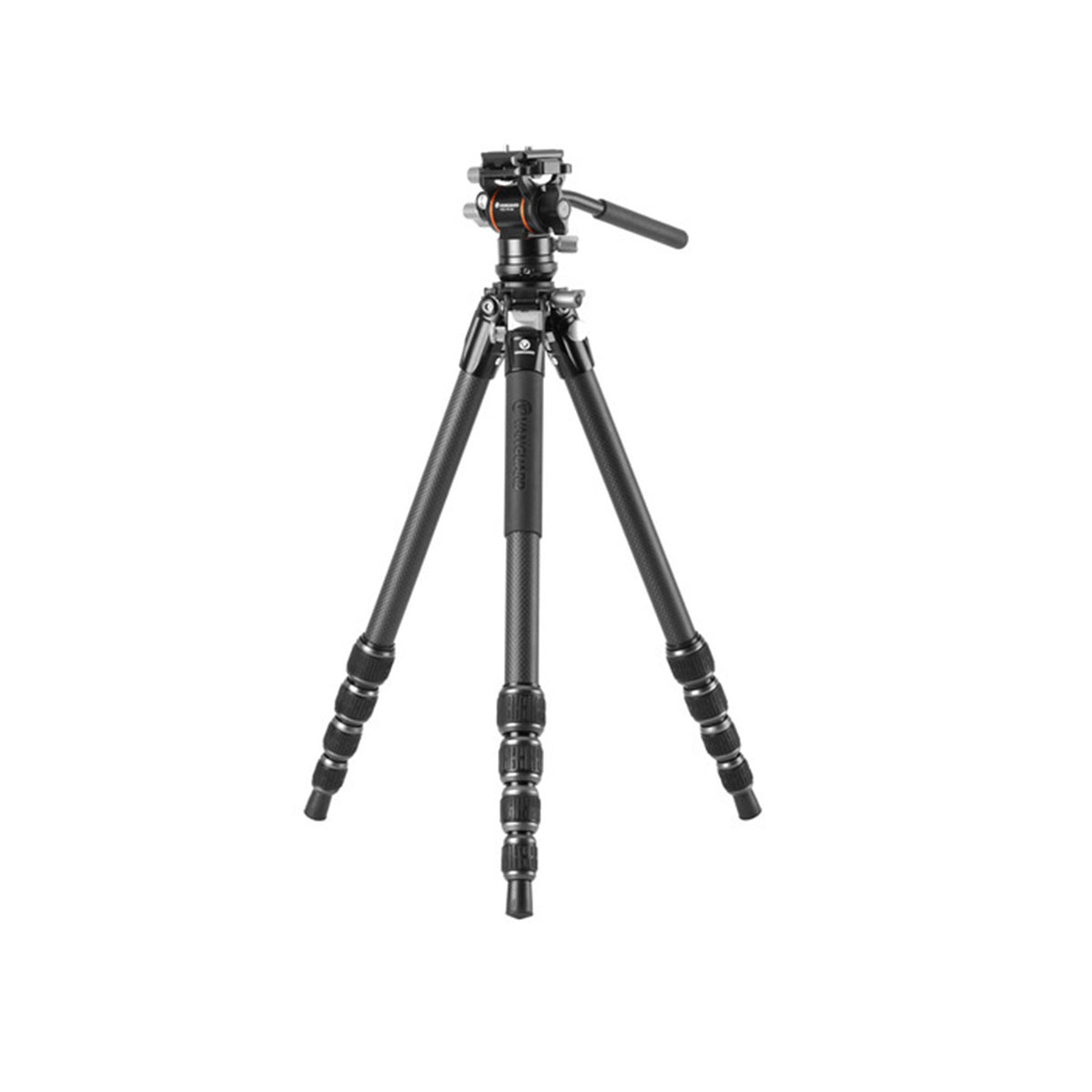 سه‌پایه ویدئویی کربنی مسافرتی ونگارد Vanguard Alta Pro 3VLT 235CV10 با هدVEO PV-10 به همراه کیف (no box)