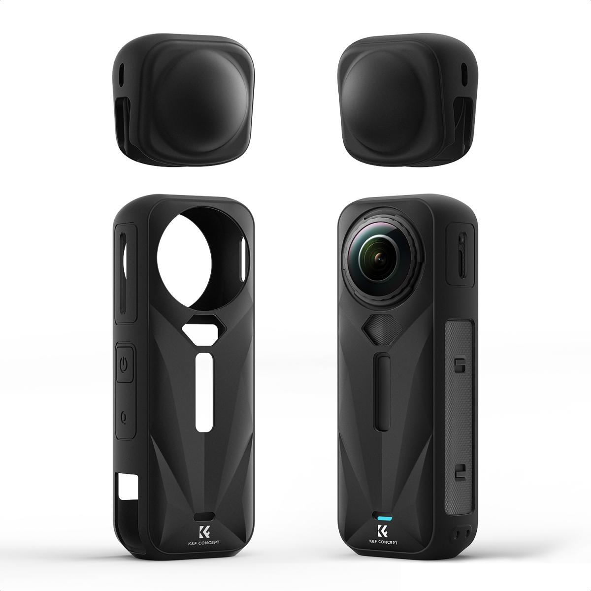 محافظ سیلیکونی کی اند اف K&F Concept Black Silicone Sleeve Case for Insta360 X5 SKU: KF31.188